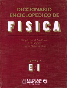 Diccionario enciclopédico de física. TOMO 2